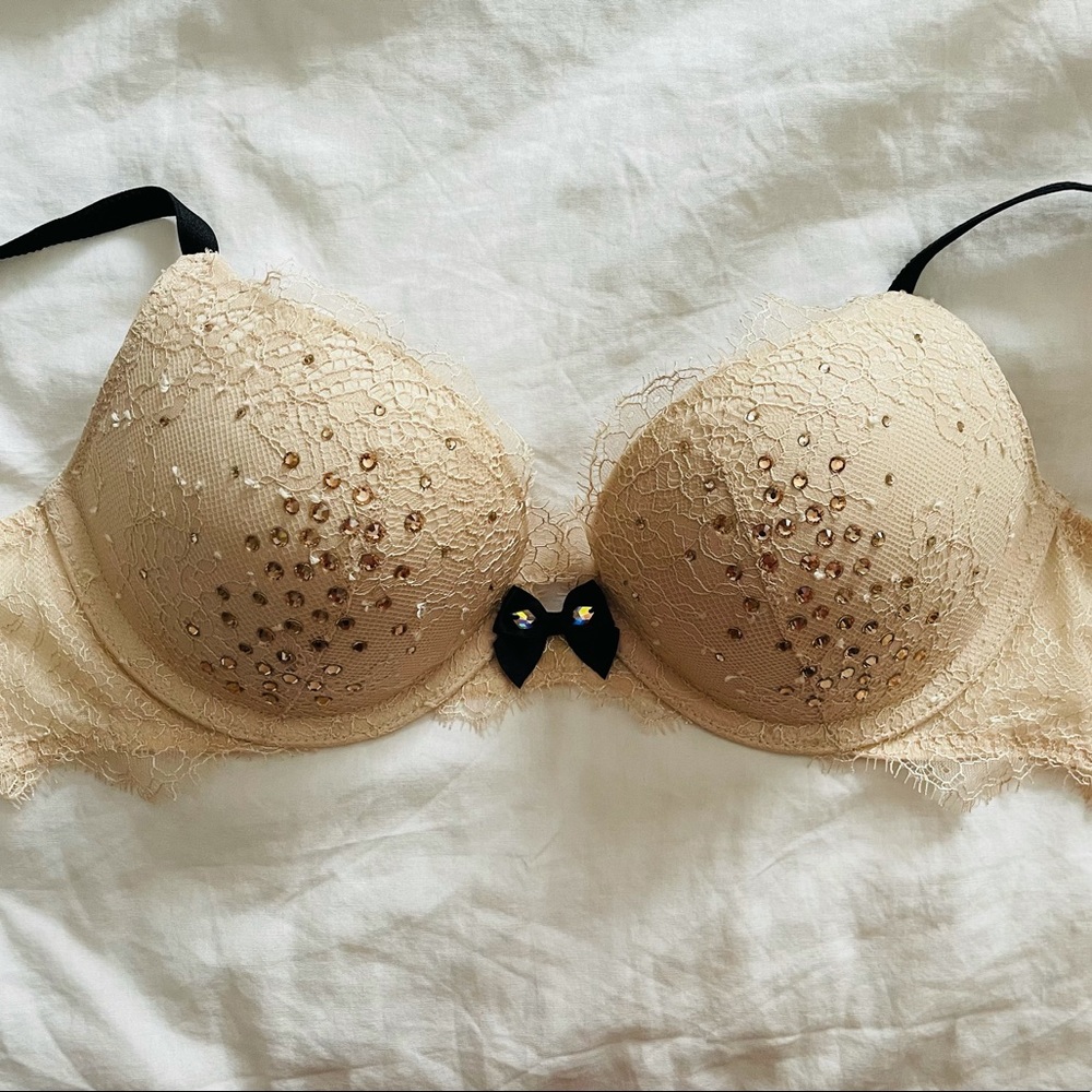 VS Fashion Show Bra Champagne Bling Swarovski